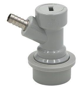 Ball Lock Keg Disconnect Gas Barbed (grey)