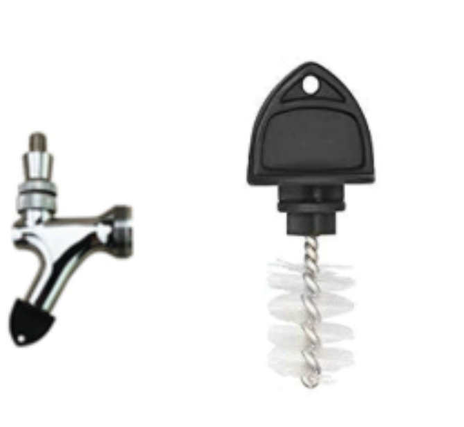 Beer tap plug / cleaning brush