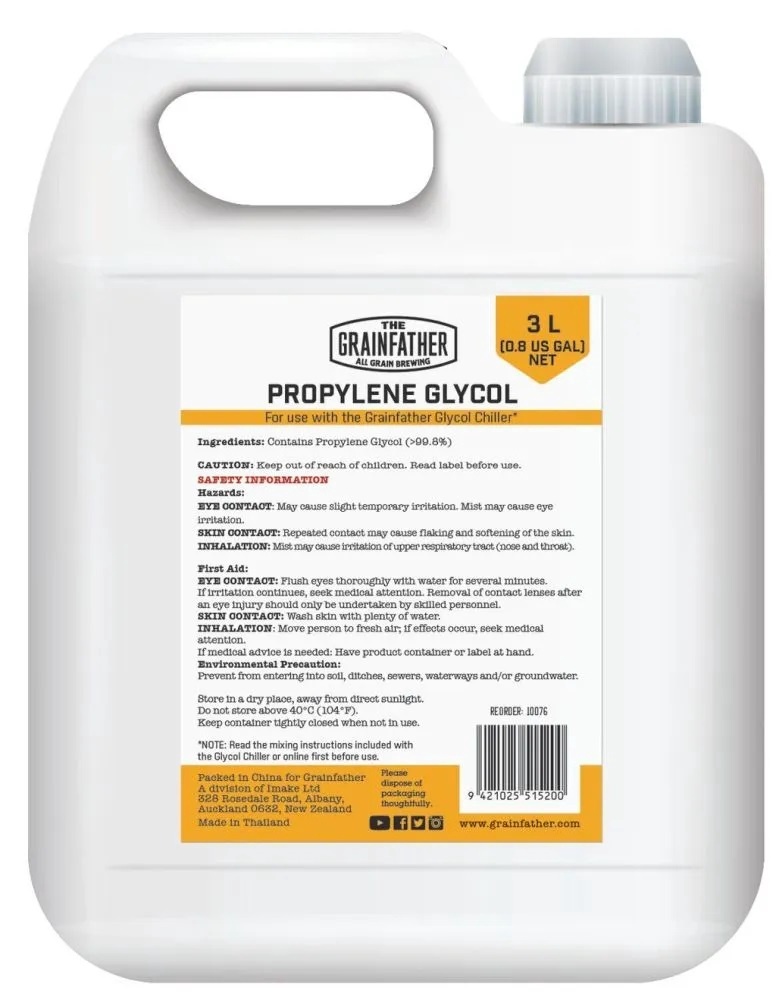 Propylene Glycol 3 L (3 US qt)