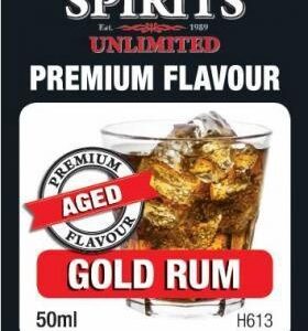 Premium Aged Gold Rum Flavour 50ml Spirits Unlimited