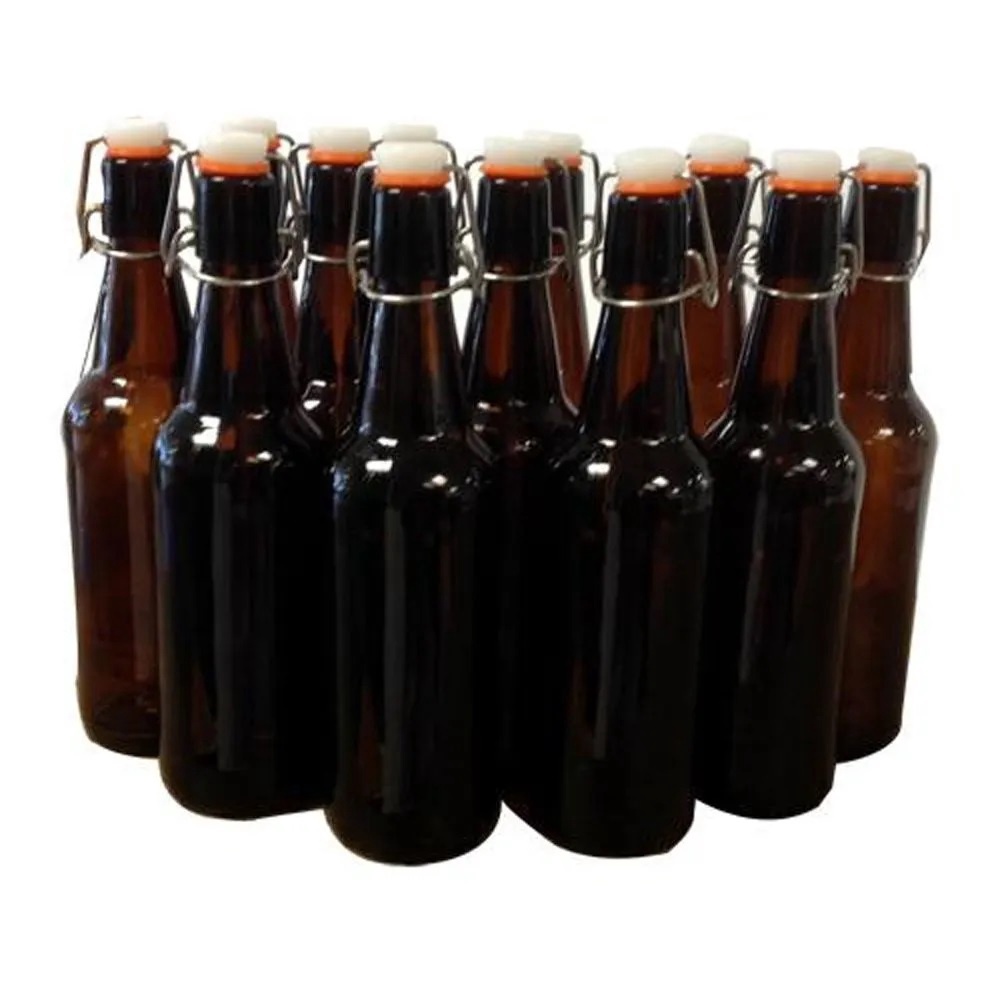 Amber Flip Top Bottle ** 500ml ** (box of 12)