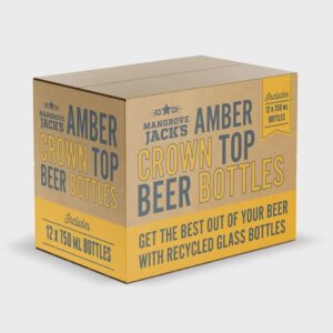 Mangrove Jack’s Crown Top Bottle 750ml Amber – Case 12