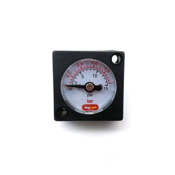 Mini Gauge 0-15psi (0-1.5bar) - For Inline Duotight Regulator Or Blowtie